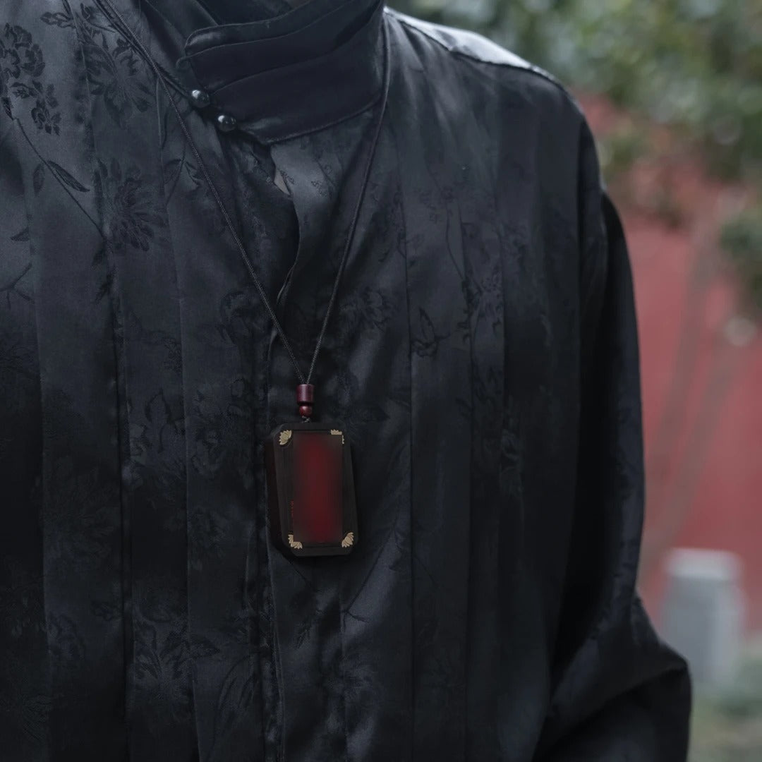 Black Jade Lightning-Struck Jujube Wood Custom Rain Ears