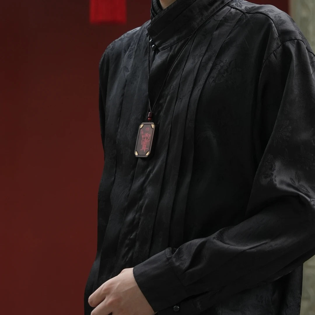 Black Jade Lightning-Struck Jujube Wood Custom Rain Ears