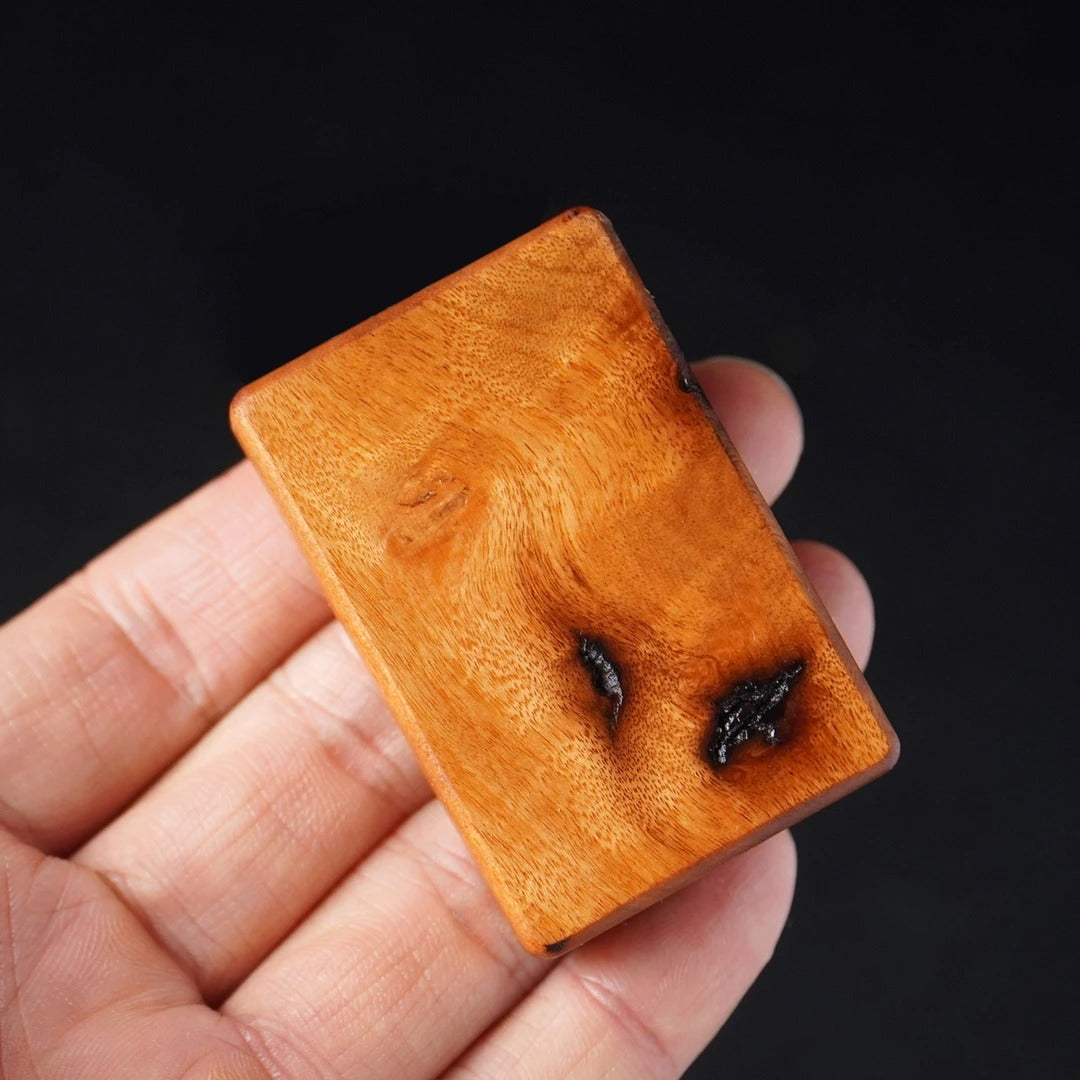 【New Edition Jujube Wood Pendant with “All Is Well” Plaque】 Unisex Pendant for Men and Women Decorative Pendant Accessory