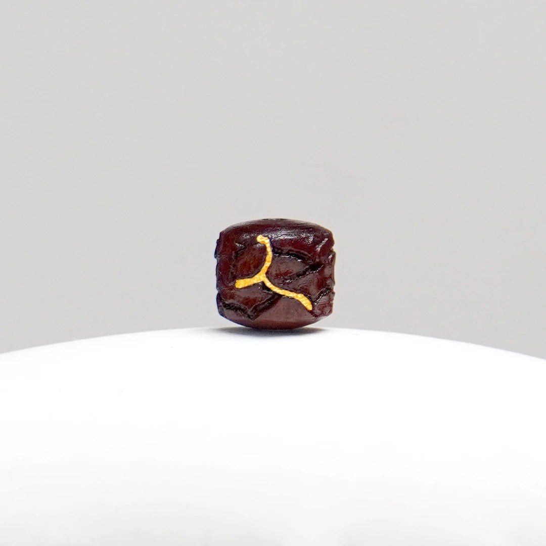 【Lightning Pattern Single Bead】Traditional Chinese Style Thunder Jujube Wood Bracelet - Unisex