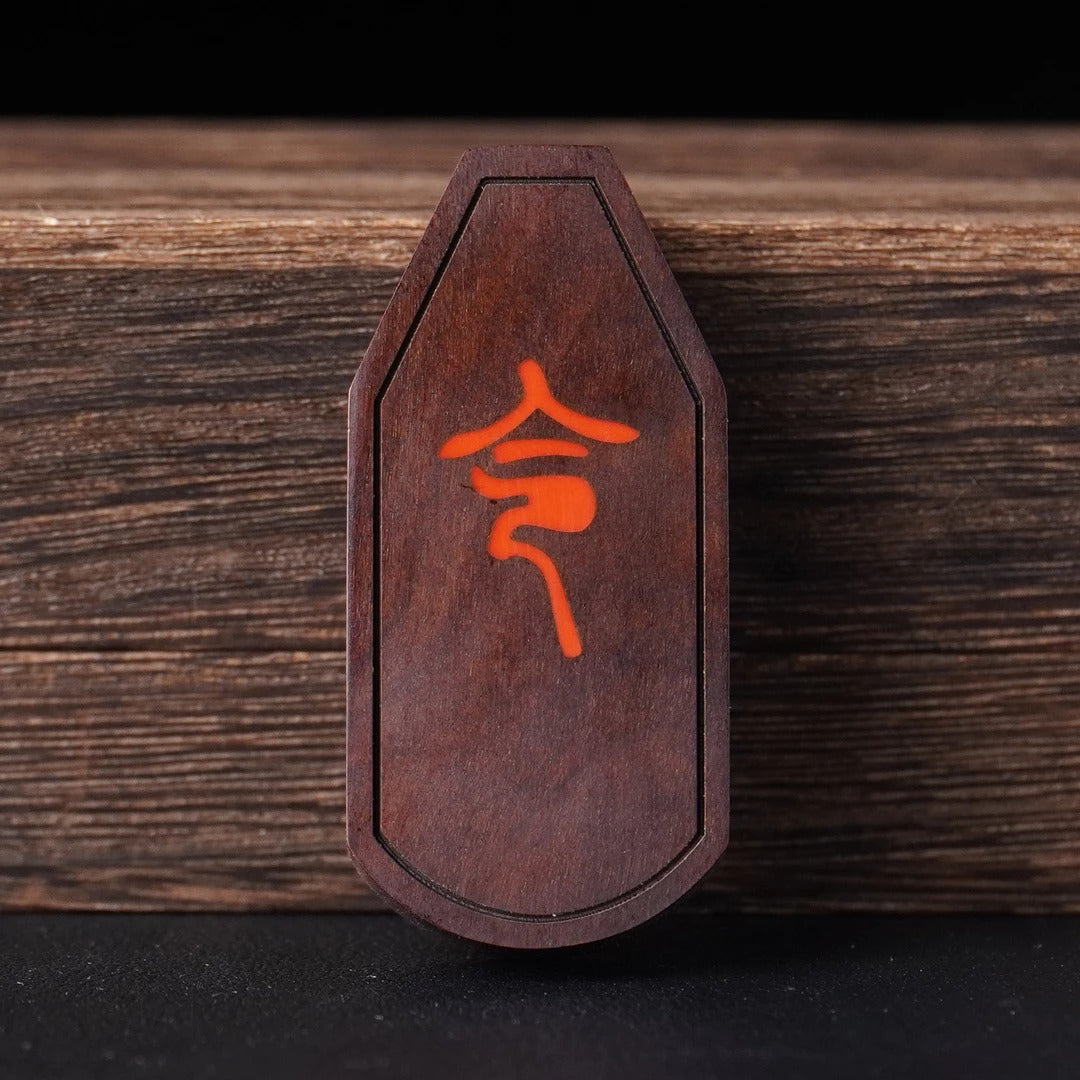 【Jade-Like High-Quality Seven-Star Pendant】 Traditional Chinese Style Double-Sided Vintage Single-Faced Tag