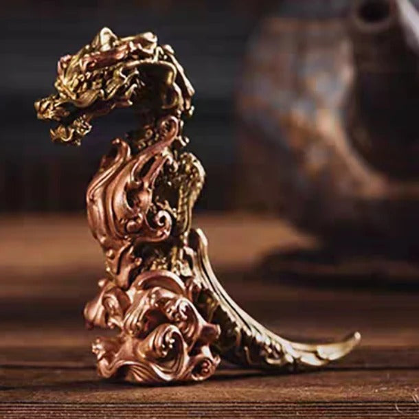 Nationwide Trendy Design Metal-Inlaid Tea Knife Home Decor Tabletop Ornament