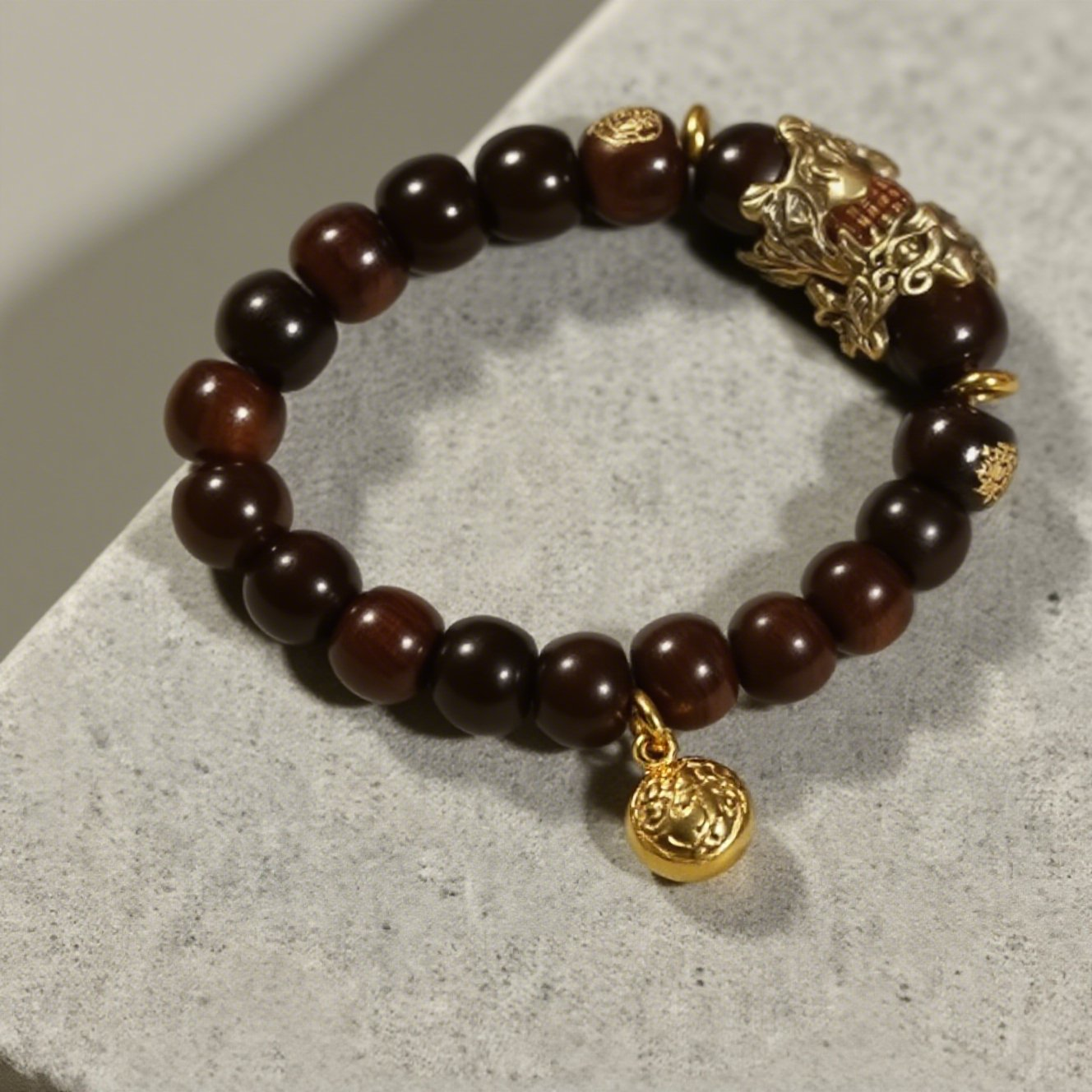 Feng Shui Bracelet -Auspicious Wealth God Copper Amulet